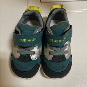 Tsukihoshi Teal and Silver Kids Sneakers